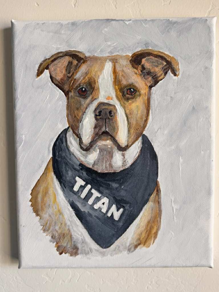 Custom Pet Portrait Painting